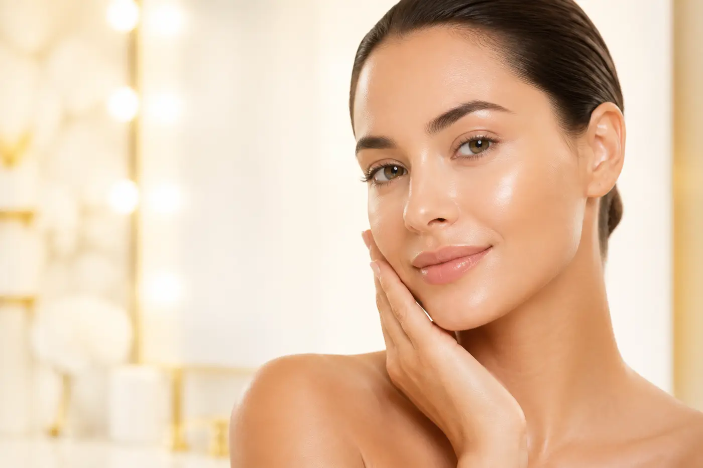 Clinician preparing a superficial chemical peel for dull facial skin