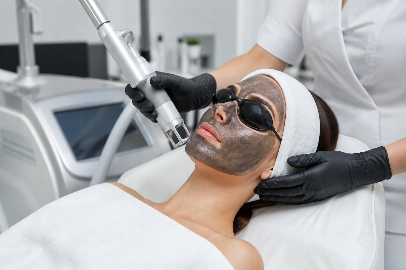 Carbon laser peel treatment at AB Skin Clinic Hyderabad