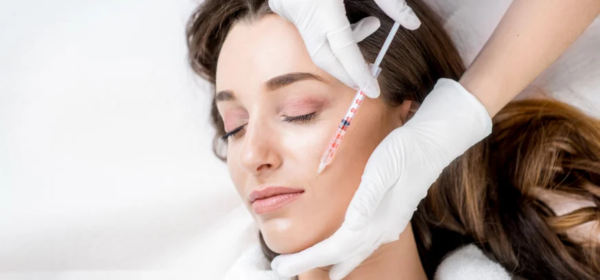 Cosmetic dermatology consultation setting for facial lines